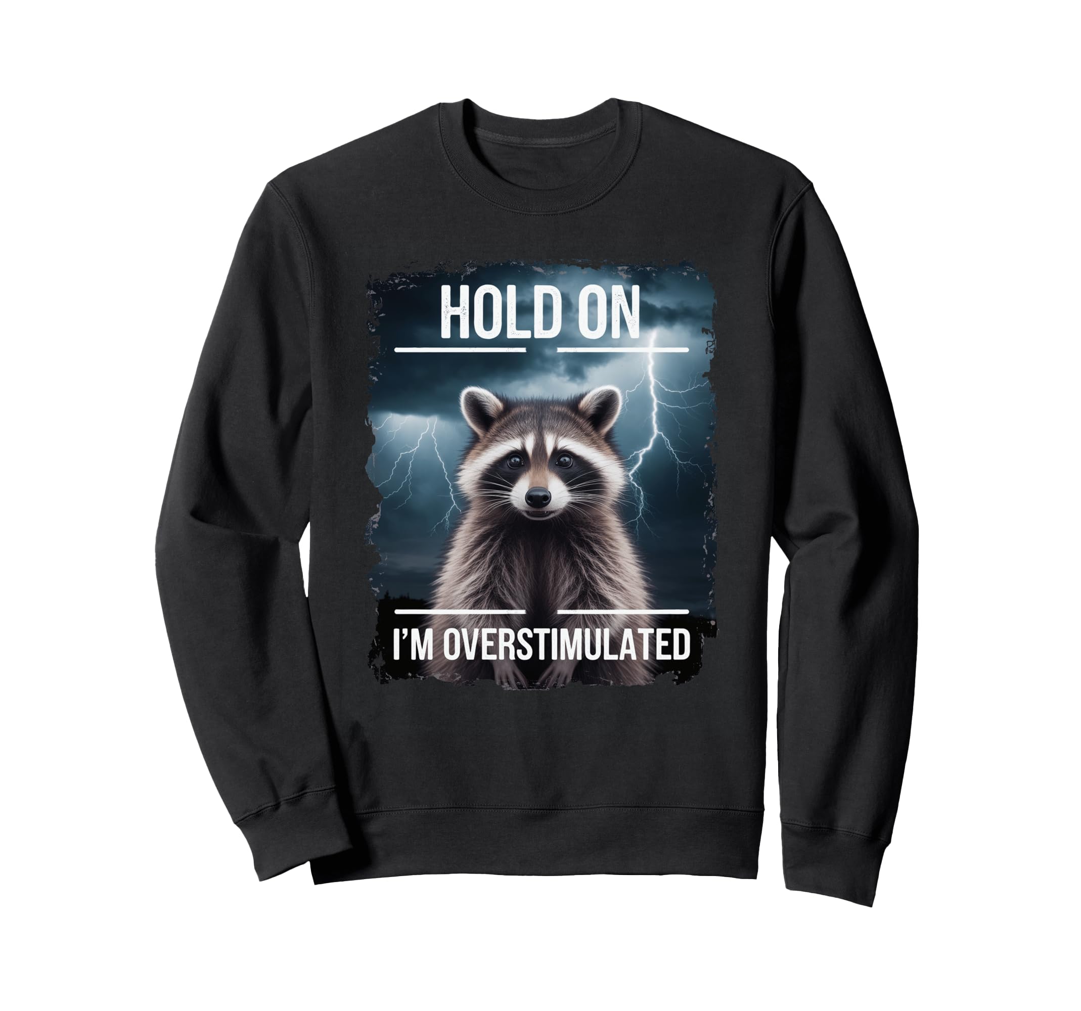 Funny Hold Im Overstimulated Sweatshirt - Streetwear Style for Adults - T-Shirt, Sweatshirt, Hoodie
