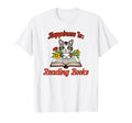 Happiness Is Reading Books Cat T-Shirt - Minimalist Print for Adults - T-Shirt, Sweatshirt, Hoodie