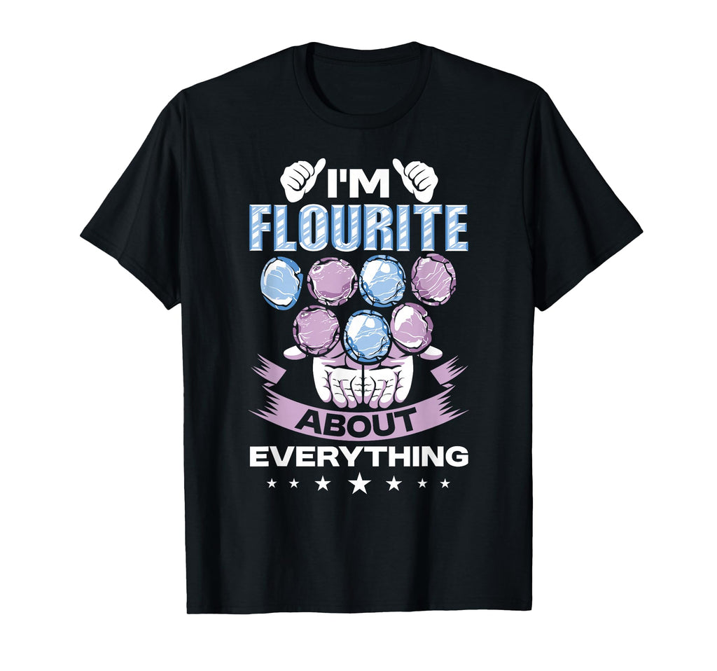 Crystal Healing Fluorite Fun T-Shirt - Aesthetic Graphic Men Women - T-Shirt, Sweatshirt, Hoodie