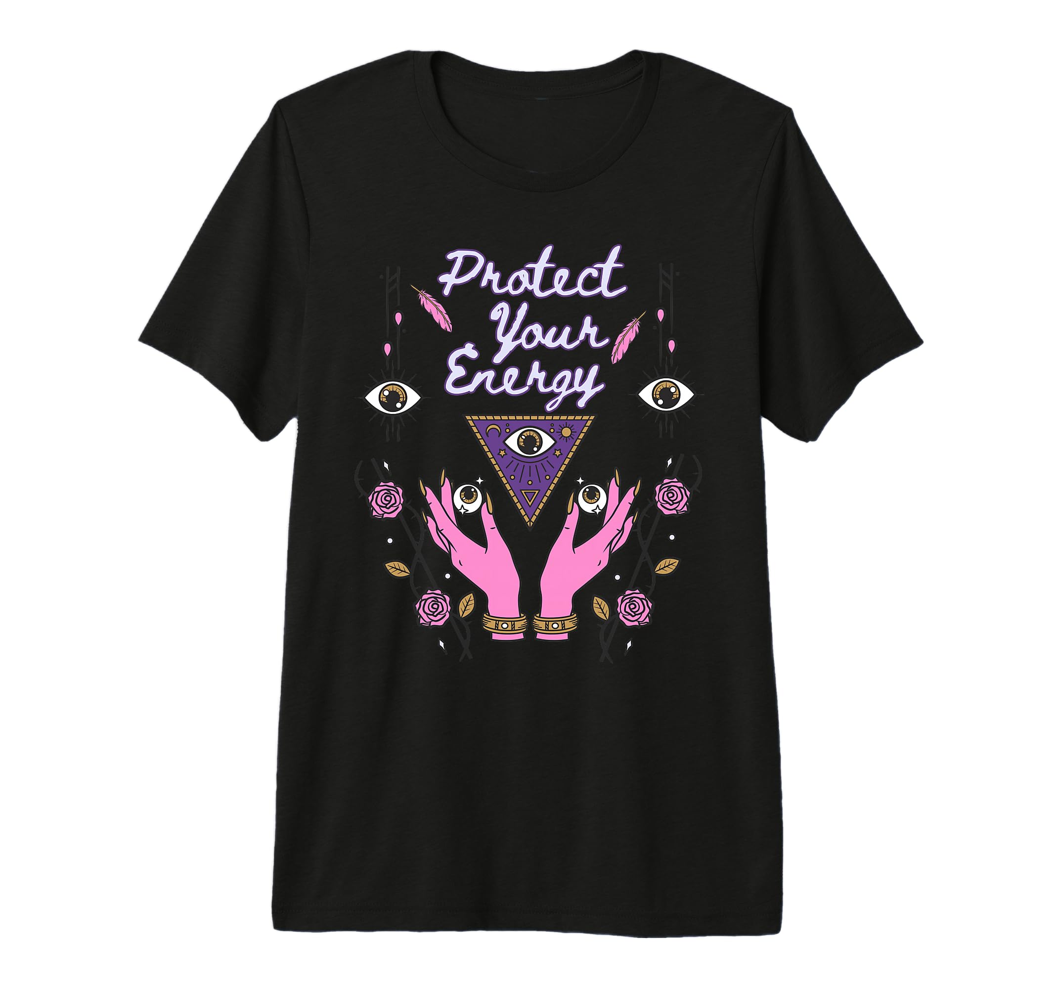 Protect Your Energy Third Eye Open T-Shirt - Custom Art Print for Adults - T-Shirt, Sweatshirt, Hoodie