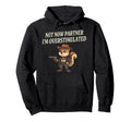 Funny Squirrel Cowboy Not Now Partner Hoodie - Minimalist Print Men Women - T-Shirt, Sweatshirt, Hoodie