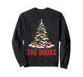 Dashing Through Books Holiday Sweatshirt - Minimalist Print for Adults - T-Shirt, Sweatshirt, Hoodie
