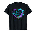 Suicide Prevention Awareness Teal Purple T-Shirt - Trendy Graphic Unisex - T-Shirt, Sweatshirt, Hoodie