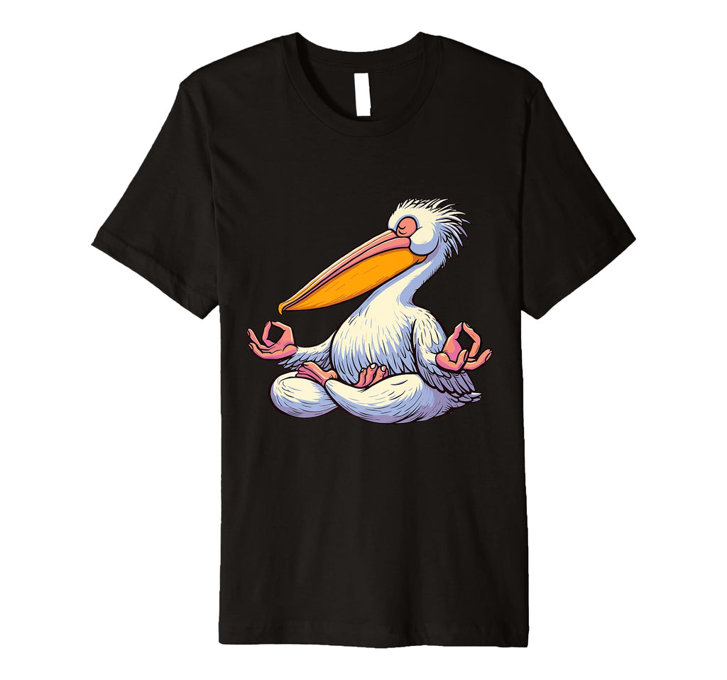 Meditation Pelican Yoga Pose Relaxing T-Shirt - Novelty Apparel for Adults - T-Shirt, Sweatshirt, Hoodie