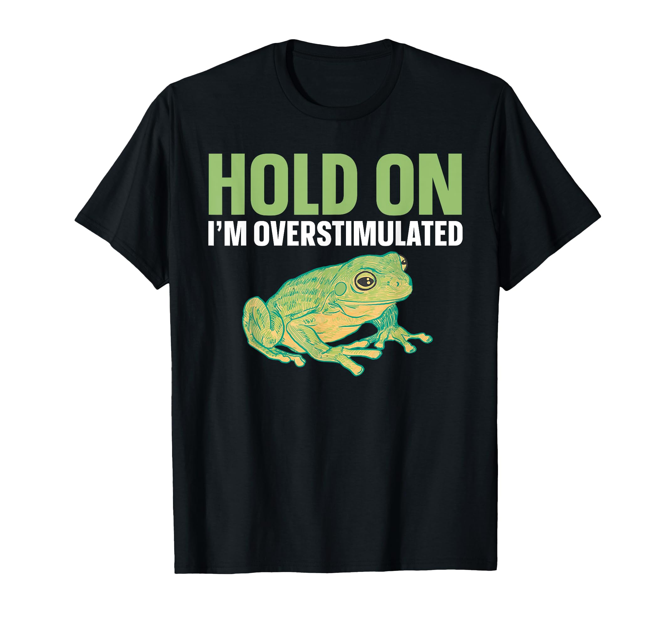 Hold Im Overstimulated T-Shirt - Custom Art Print for Adults - T-Shirt, Sweatshirt, Hoodie