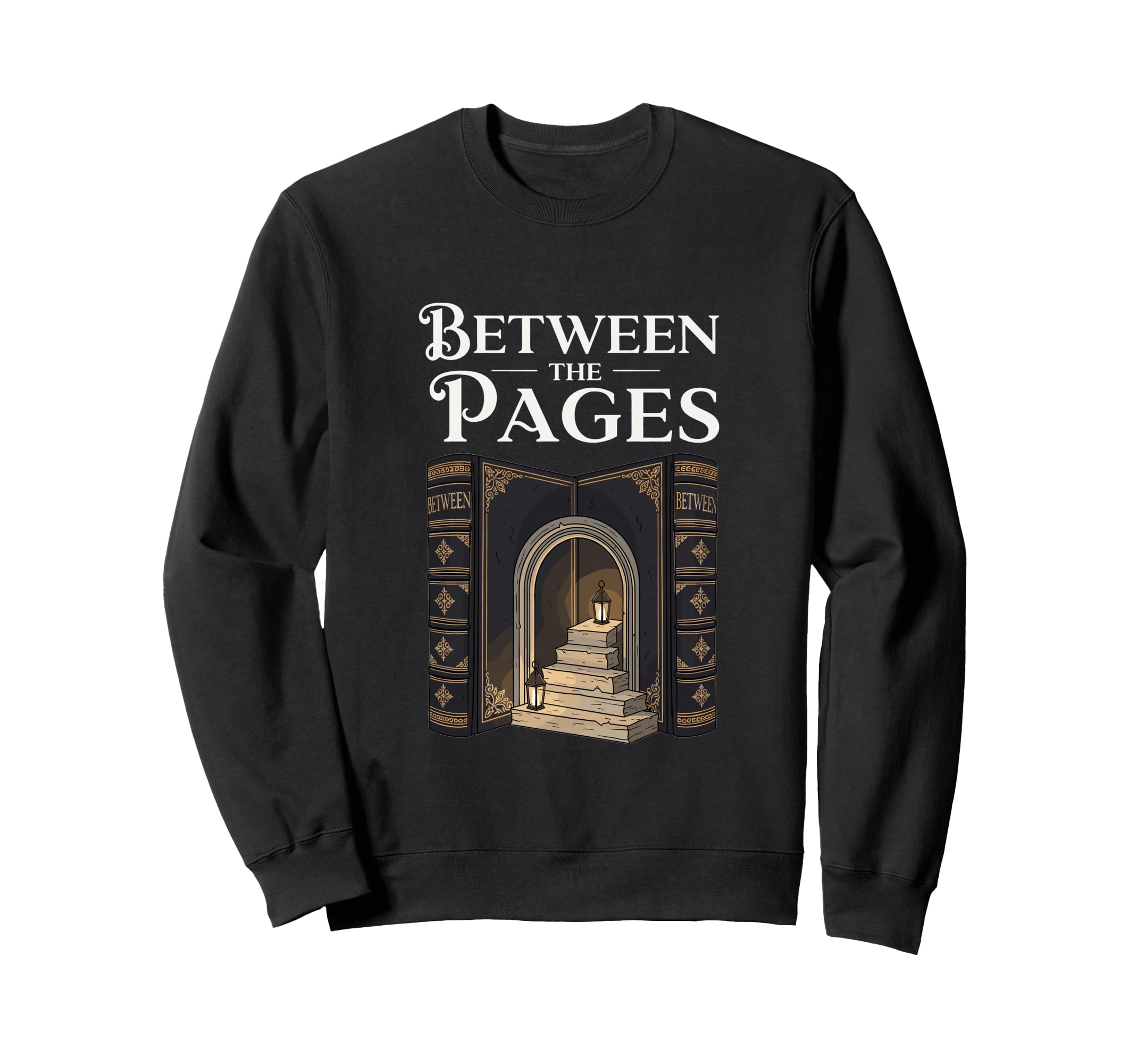 Between Pages Book Nook Reading Sweatshirt - Streetwear Style for Adults - T-Shirt, Sweatshirt, Hoodie