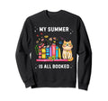 My Summer Is All Booked Cat And Sweatshirt - Minimalist Print Men Women - T-Shirt, Sweatshirt, Hoodie