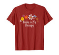 Floral Diving Is My Therapy Flowers T-Shirt - Custom Art Print Men Women - T-Shirt, Sweatshirt, Hoodie
