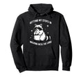 Getting My Steps Walking Lord Raccoon Hoodie - Aesthetic Graphic Men Women - T-Shirt, Sweatshirt, Hoodie