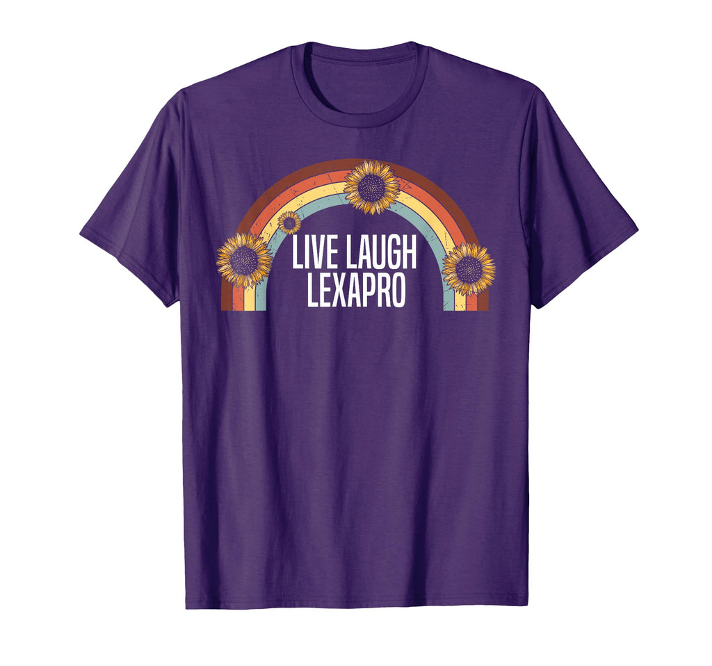 Live Laugh Lexapro Trendy Mental T-Shirt - Custom Art Print for Adults - T-Shirt, Sweatshirt, Hoodie