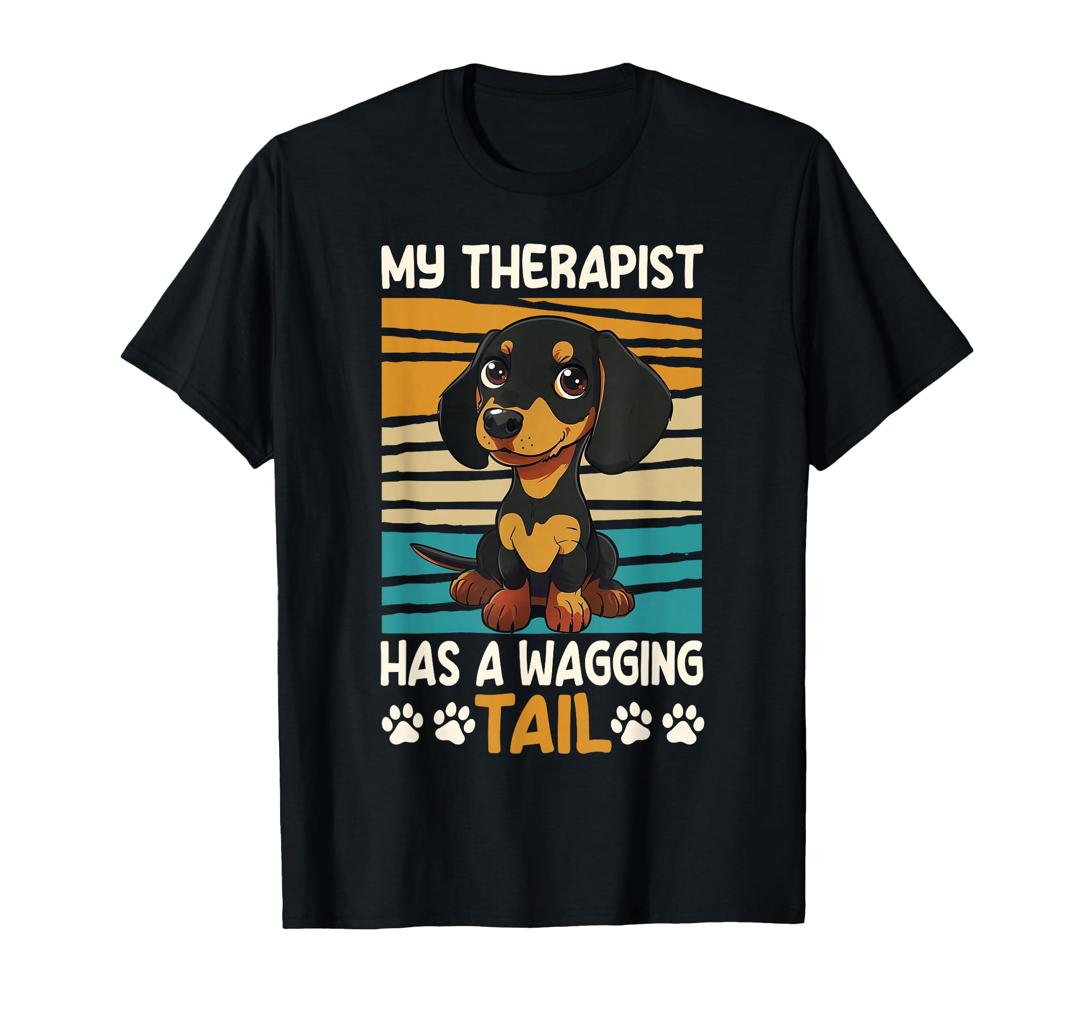Dachshund Therapy Service Dog T-Shirt - Fun Novelty Design for Adults - T-Shirt, Sweatshirt, Hoodie