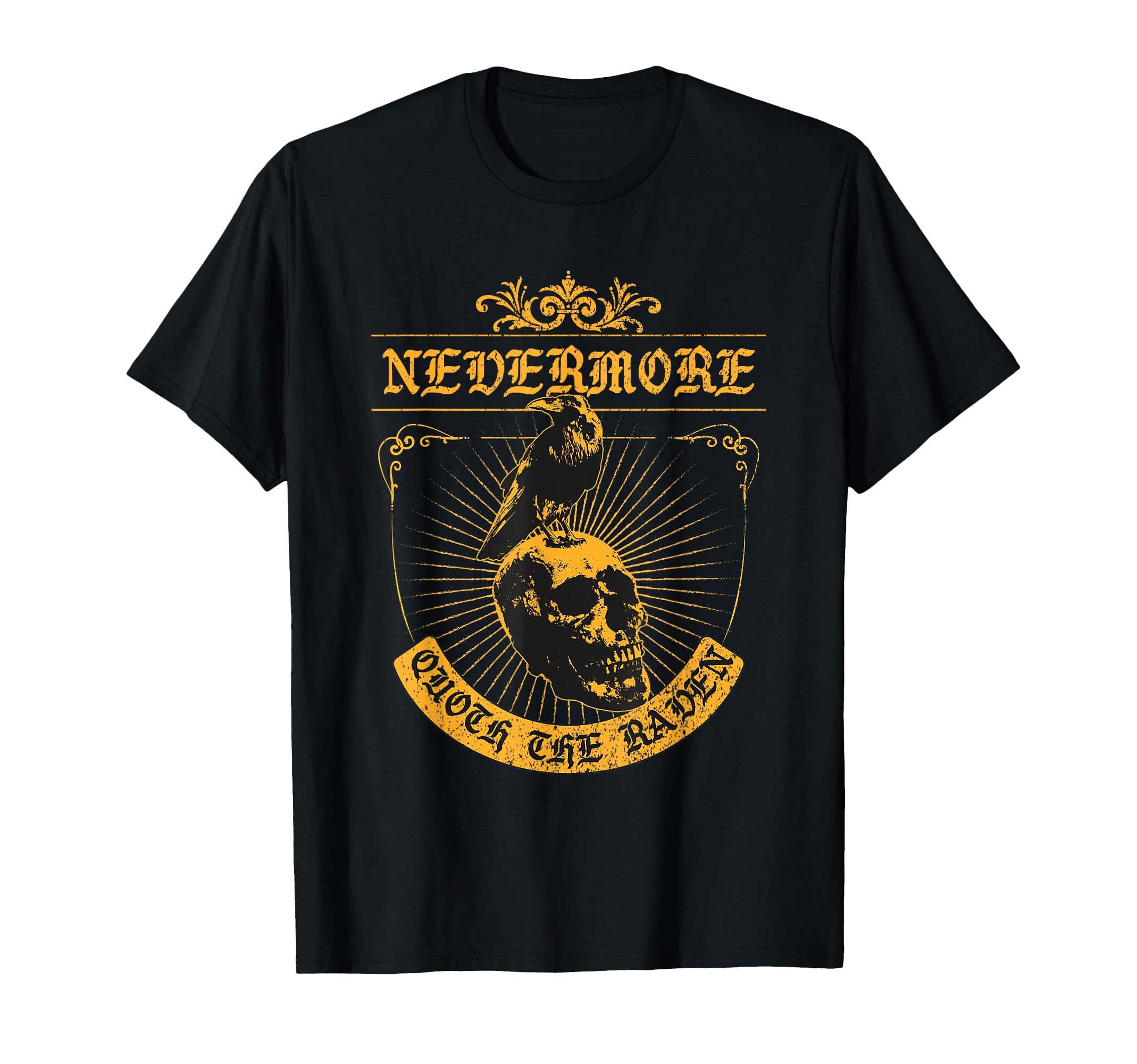 Poe Nevermore Quoth Raven Literature T-Shirt - Trendy Graphic for Adults - T-Shirt, Sweatshirt, Hoodie
