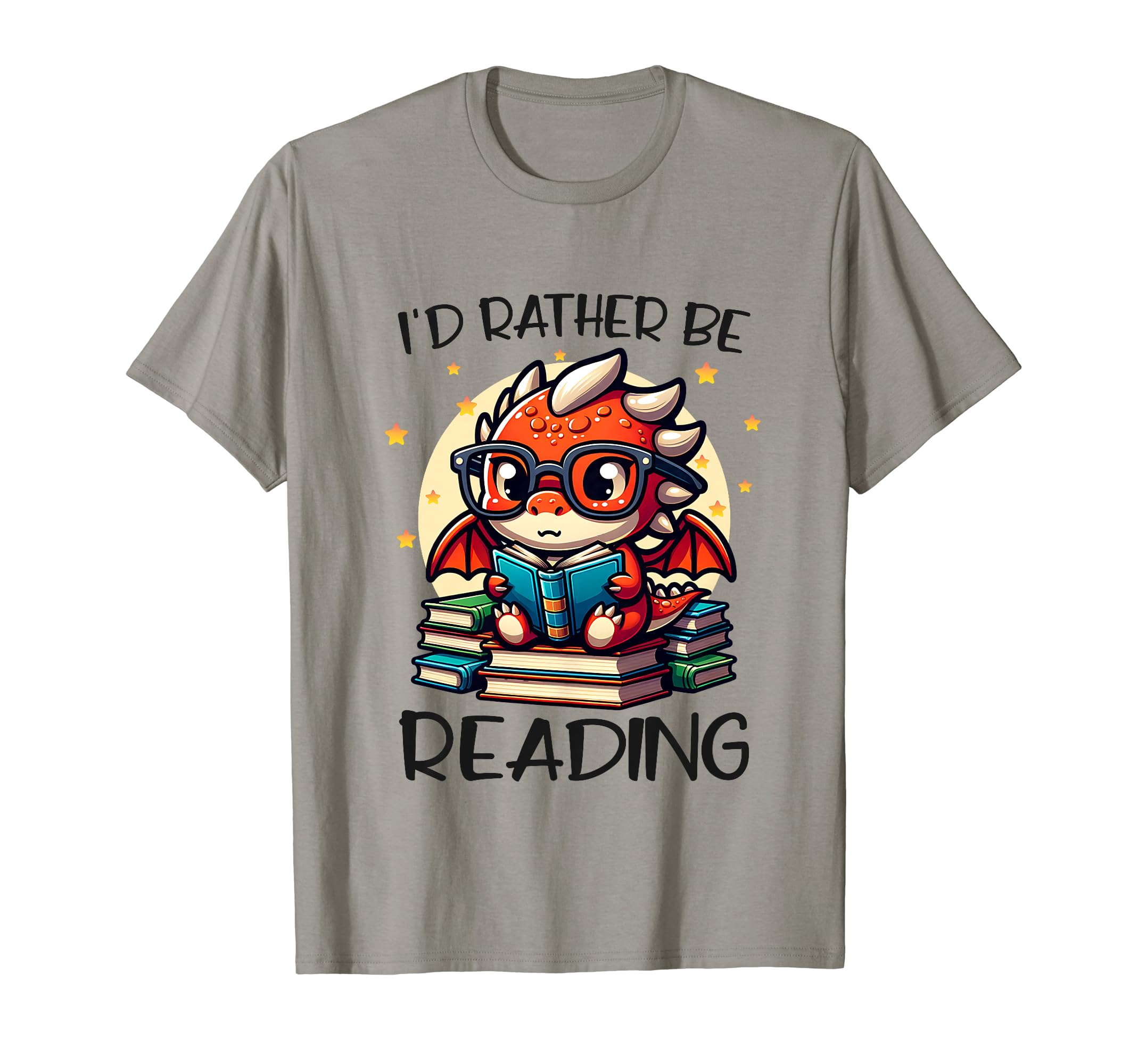 Id Rather Be Reading Book Dragon T-Shirt - Unique Graphic Men Women - T-Shirt, Sweatshirt, Hoodie