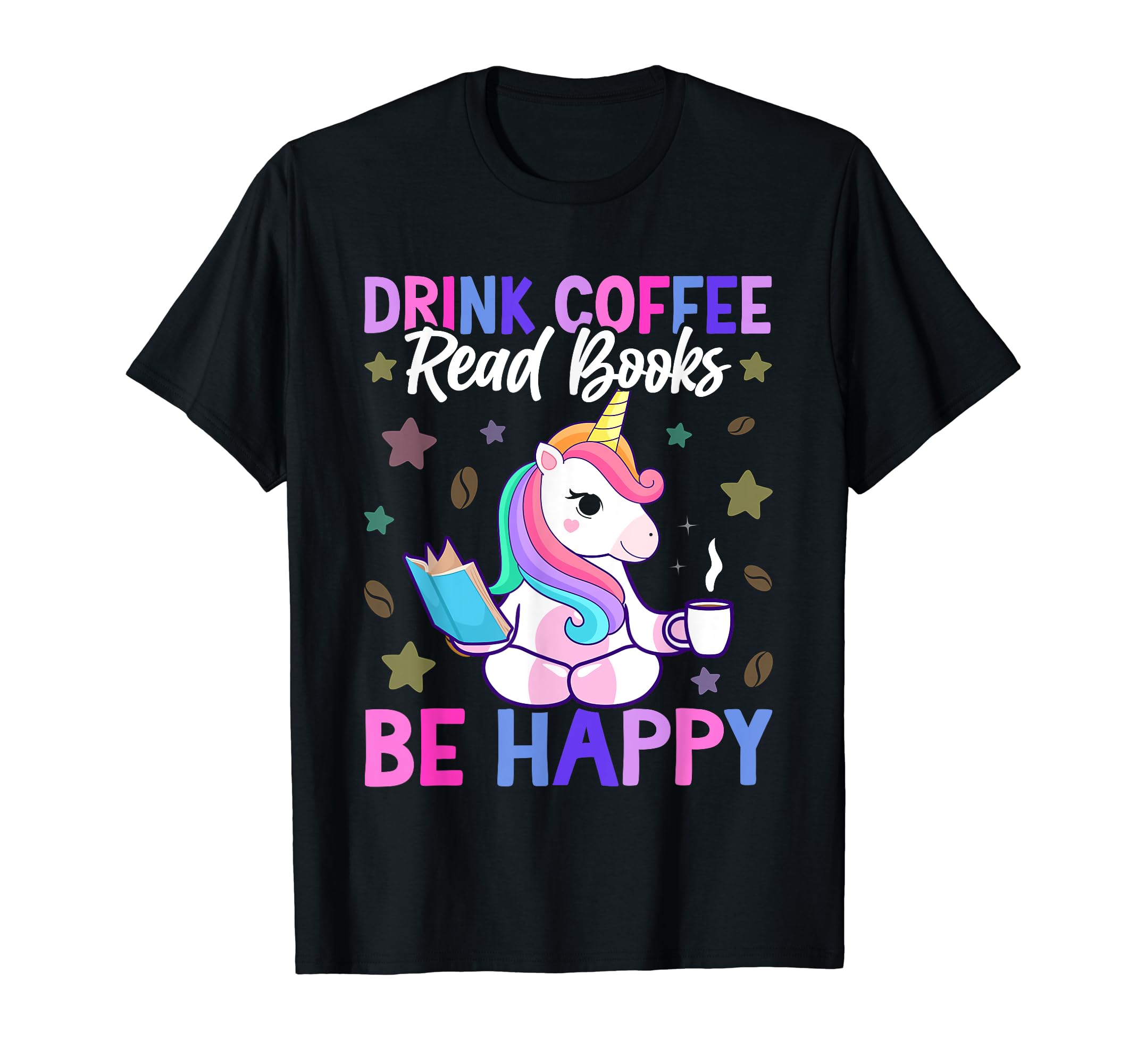 Drink Coffee Read Books Coffee Books T-Shirt - Minimalist Print Unisex - T-Shirt, Sweatshirt, Hoodie
