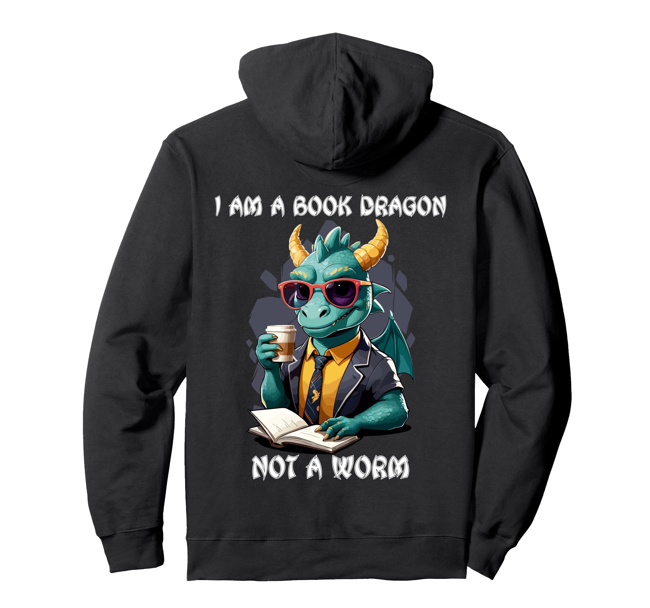 Im Book Dragon Not Bookworm Hoodie - Aesthetic Graphic Men Women - T-Shirt, Sweatshirt, Hoodie