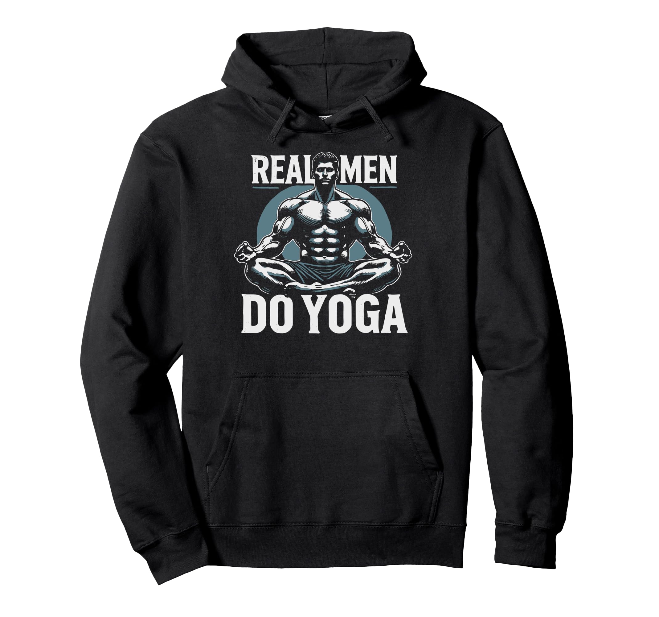 Funny Yoga Position Phrase Male Yogi Hoodie - Custom Art Print Men Women - T-Shirt, Sweatshirt, Hoodie