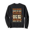 Bite Button Works Book Reader Book Sweatshirt - Minimalist Print Men Women - T-Shirt, Sweatshirt, Hoodie
