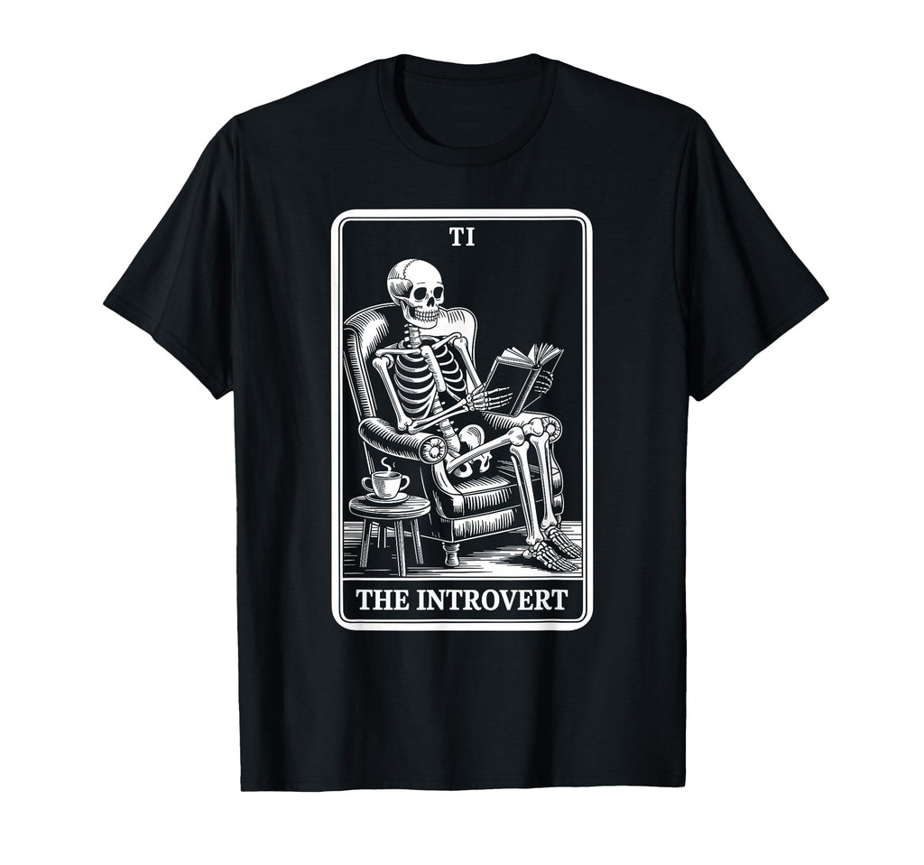 Introvert Tarot Indoorsy Antisocial T-Shirt - Aesthetic Graphic Unisex - T-Shirt, Sweatshirt, Hoodie
