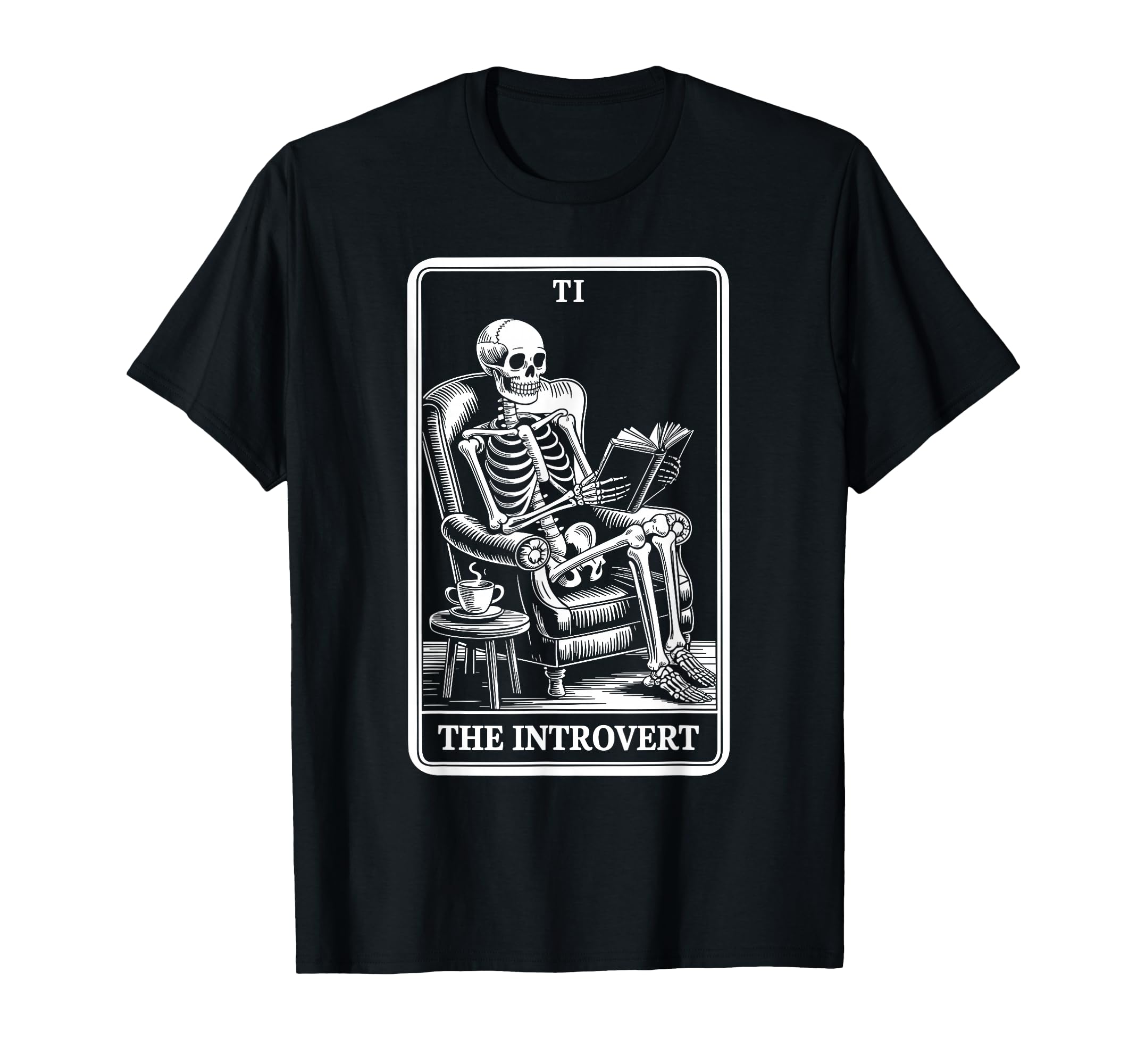 Introvert Tarot Indoorsy Antisocial T-Shirt - Aesthetic Graphic Unisex - T-Shirt, Sweatshirt, Hoodie