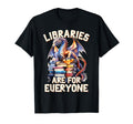 Libraries Are Everyone Dragon Book Reader T-Shirt - Novelty Apparel Unisex - T-Shirt, Sweatshirt, Hoodie