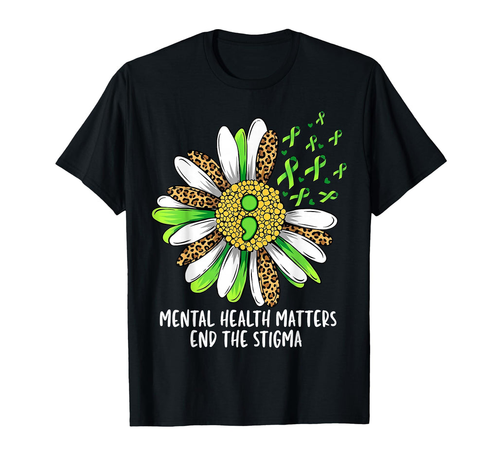 End Stigma Mental Health Matter T-Shirt - Custom Art Print Unisex - T-Shirt, Sweatshirt, Hoodie