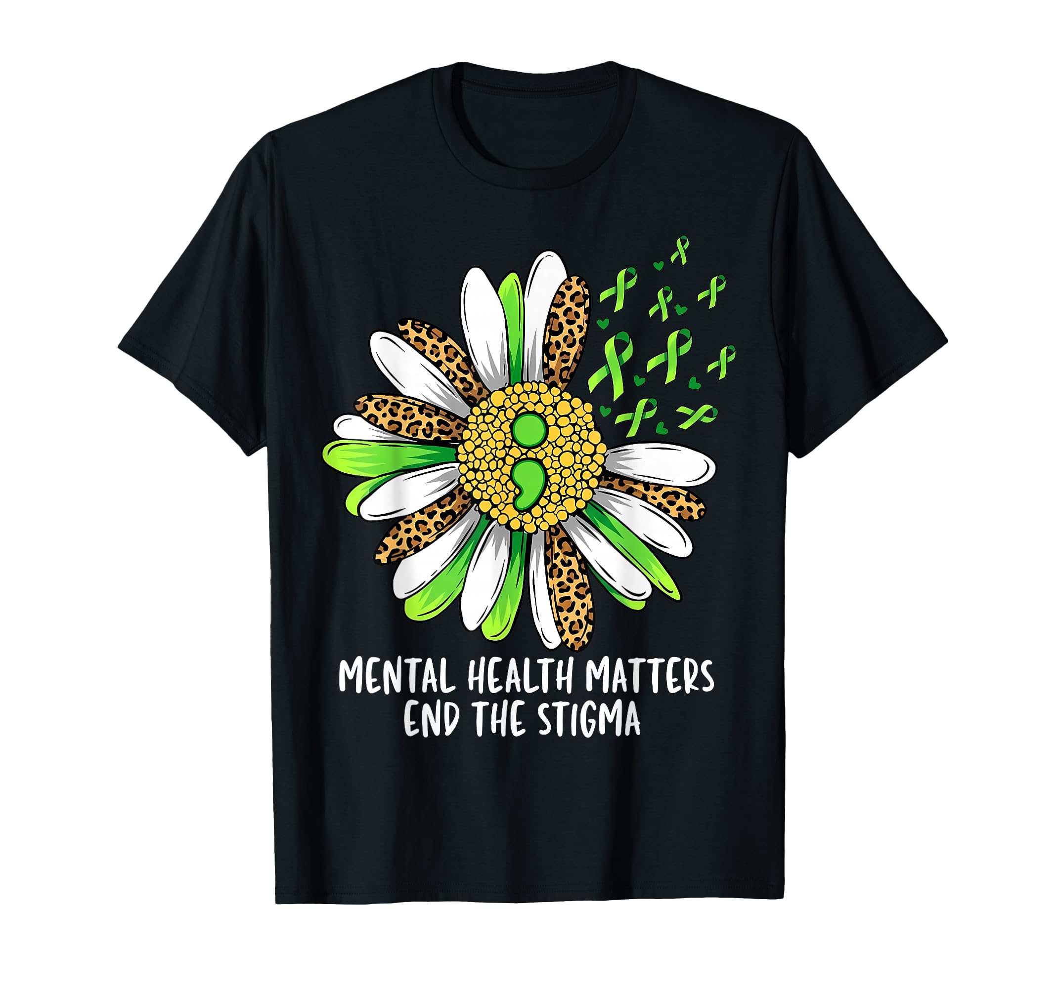 End Stigma Mental Health Matter T-Shirt - Custom Art Print Unisex - T-Shirt, Sweatshirt, Hoodie