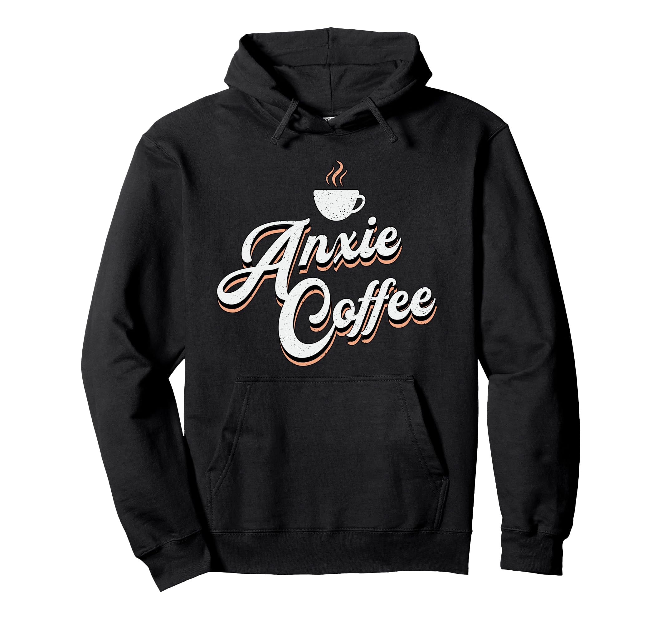 Anxie Coffee Drinker Anxiety Awareness Hoodie - Custom Art Print Unisex - T-Shirt, Sweatshirt, Hoodie