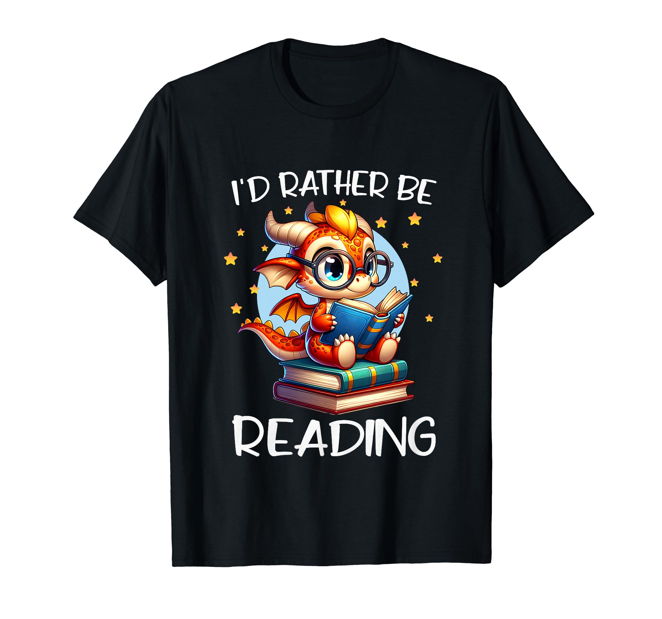 Id Rather Be Reading Book Dragon T-Shirt - Aesthetic Graphic Unisex - T-Shirt, Sweatshirt, Hoodie