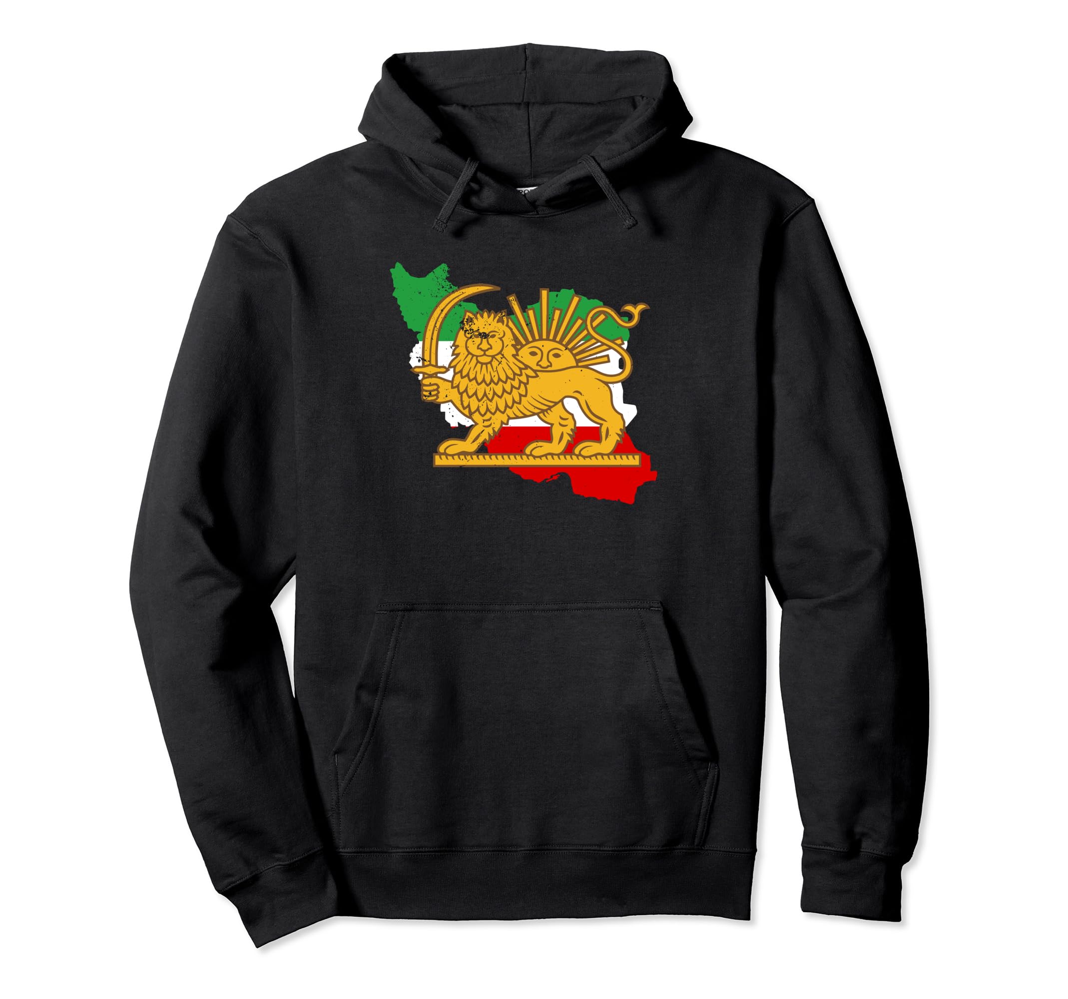 Persian Ancient Flags Iran Asia Farsi Hoodie - Unique Graphic for Adults - T-Shirt, Sweatshirt, Hoodie