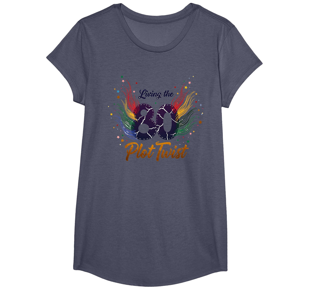 80Th Birthday Gift Living Plot T-Shirt - Aesthetic Graphic for Adults - T-Shirt, Sweatshirt, Hoodie