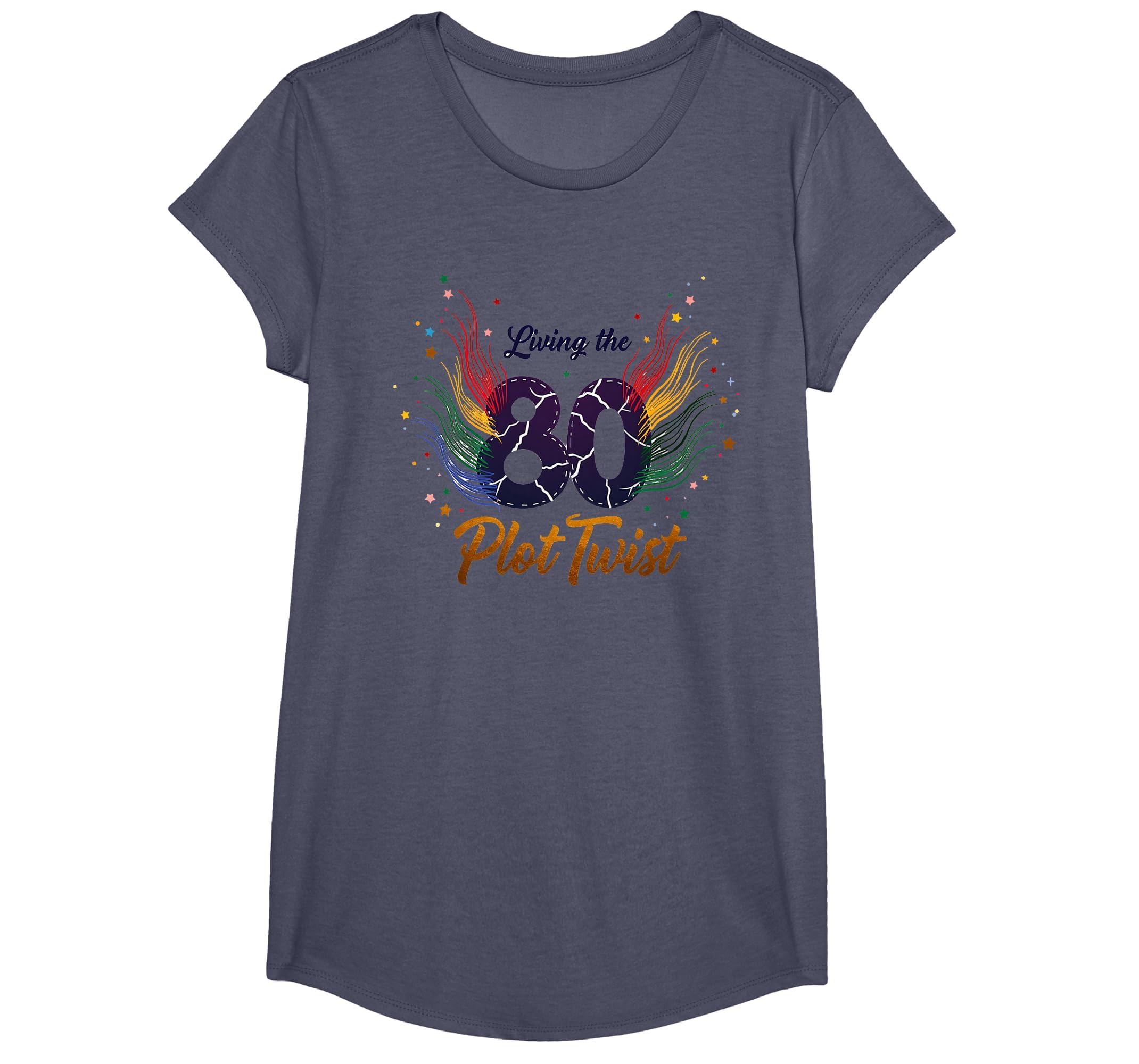 80Th Birthday Gift Living Plot T-Shirt - Aesthetic Graphic for Adults - T-Shirt, Sweatshirt, Hoodie
