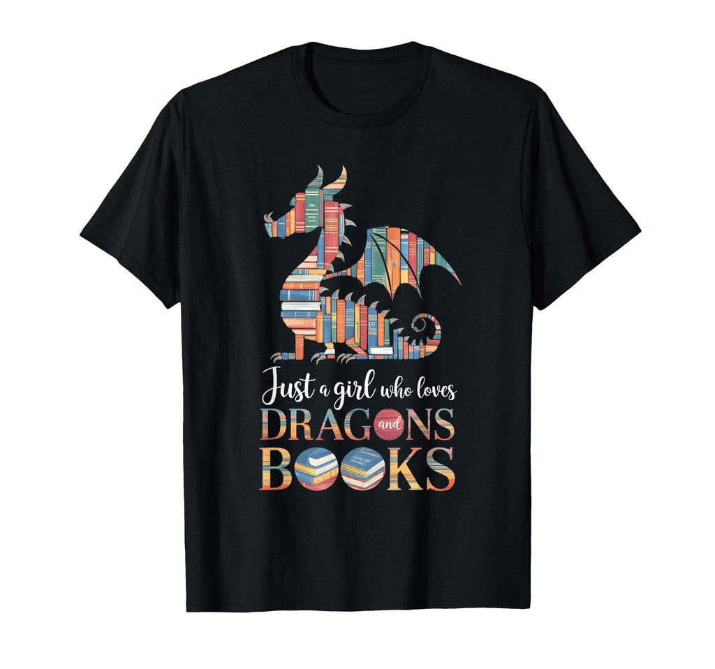 Just Who Loves Dragons And Books T-Shirt - Streetwear Style Unisex - T-Shirt, Sweatshirt, Hoodie