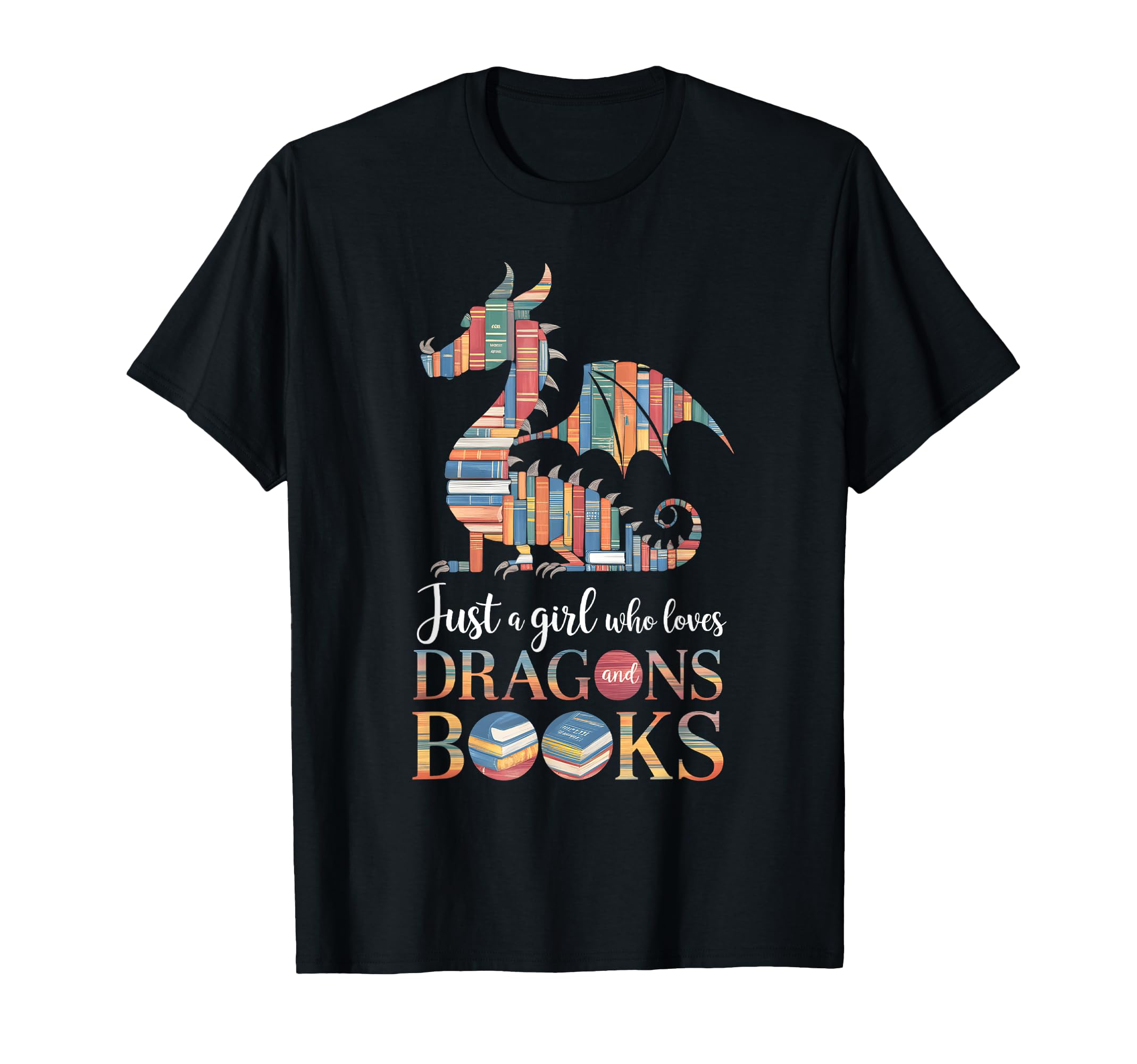 Just Who Loves Dragons And Books T-Shirt - Streetwear Style Unisex - T-Shirt, Sweatshirt, Hoodie
