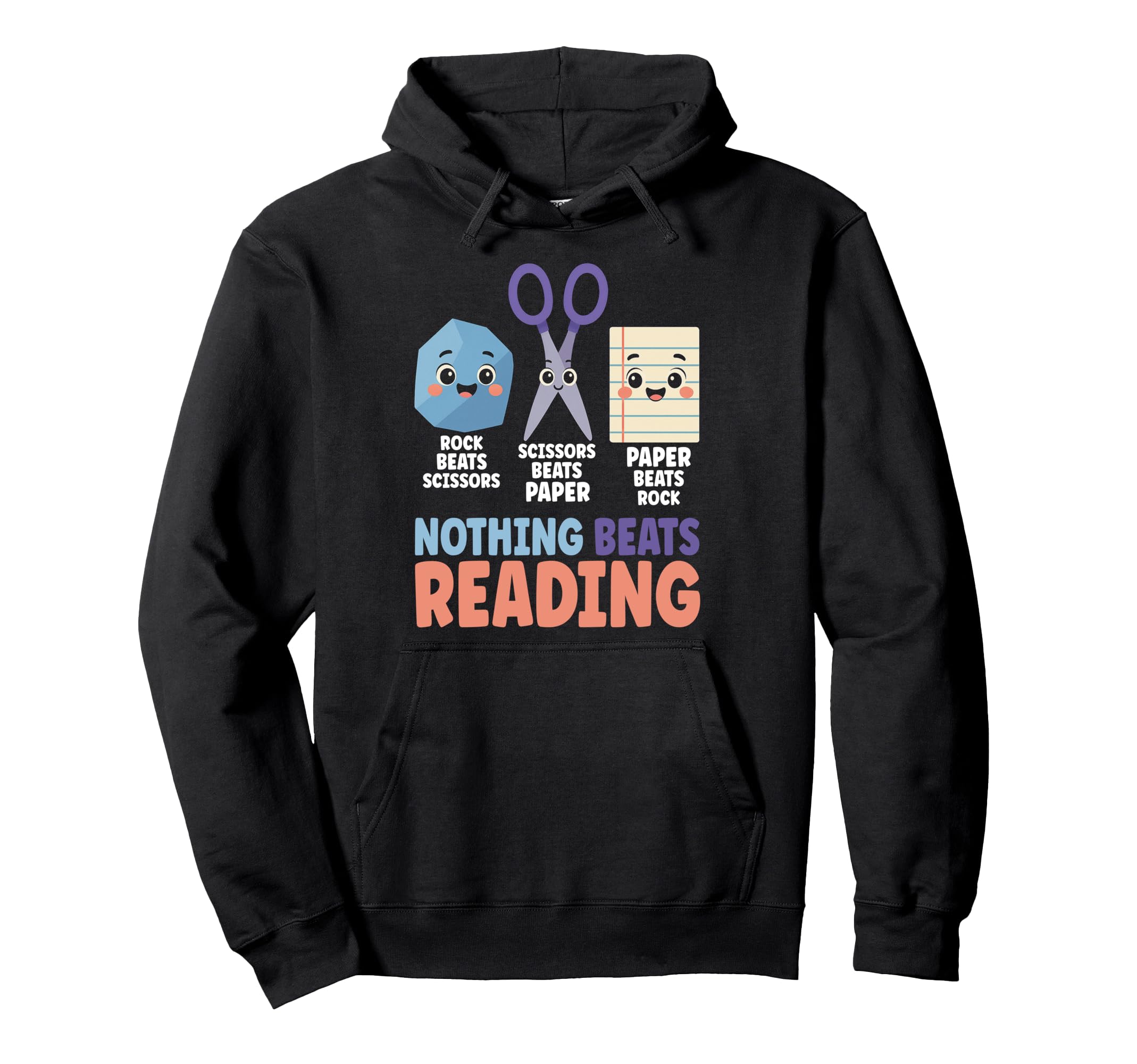 Nothing Beats Book Reading Books Hoodie - Casual Everyday Wear Men Women - T-Shirt, Sweatshirt, Hoodie