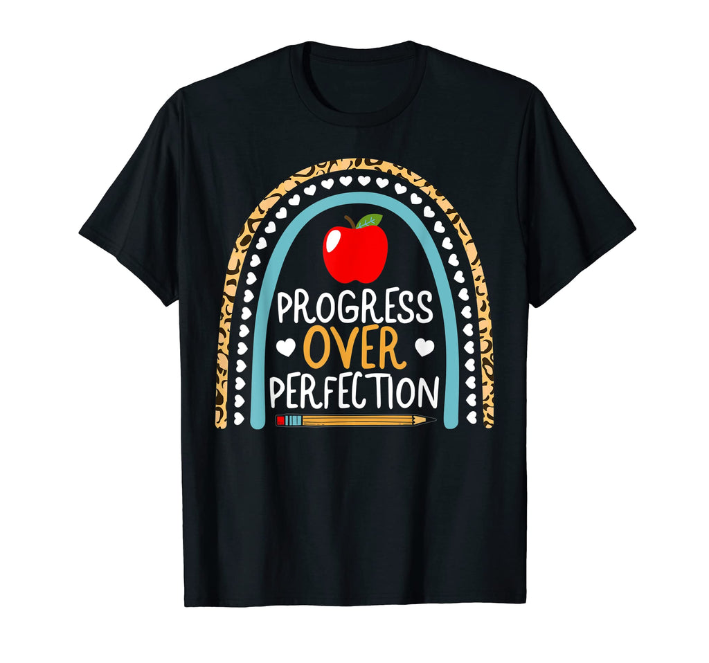 Progress Over Perfection Leopard T-Shirt - Streetwear Style for Adults - T-Shirt, Sweatshirt, Hoodie