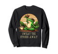 Sweat Stress Away Fitness Sculpting Sweatshirt - Graphic Print Unisex - T-Shirt, Sweatshirt, Hoodie
