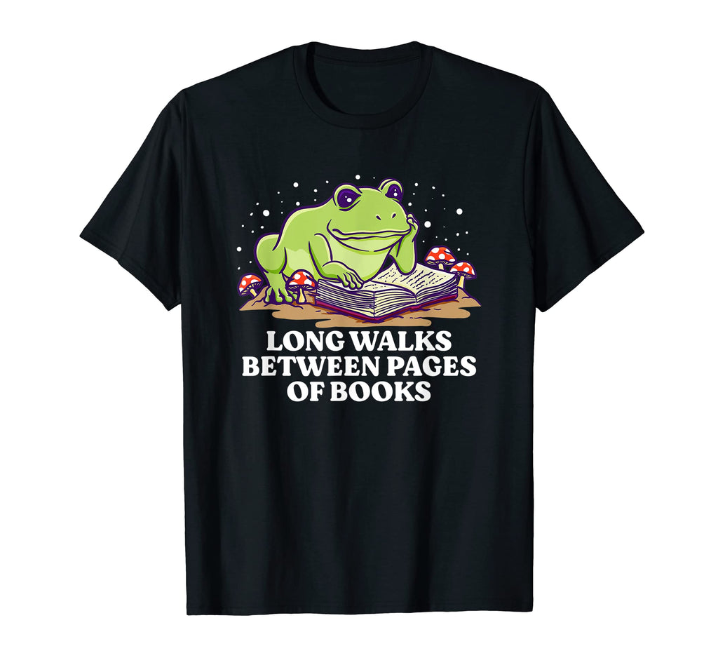 Long Walks Between Pages Books T-Shirt - Novelty Apparel for Adults - T-Shirt, Sweatshirt, Hoodie
