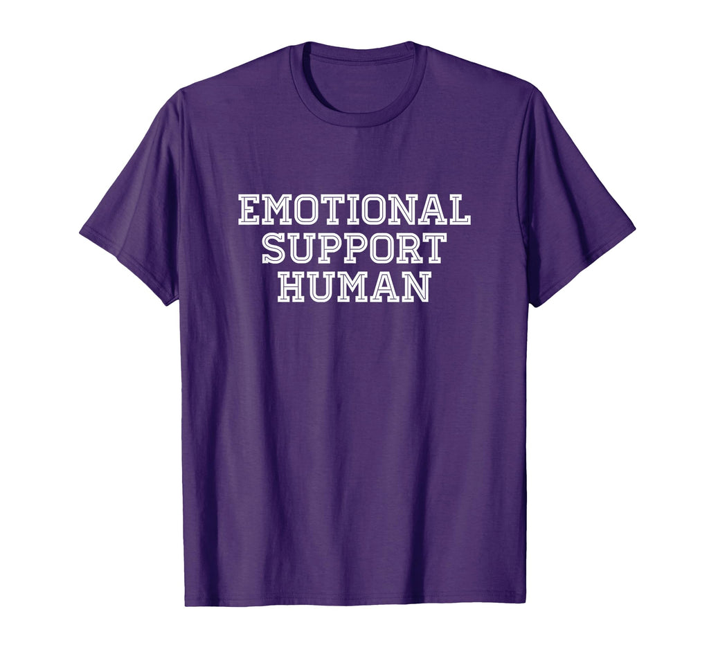 Emotional Support Human Service Dog Joke T-Shirt - Graphic Print Unisex - T-Shirt, Sweatshirt, Hoodie
