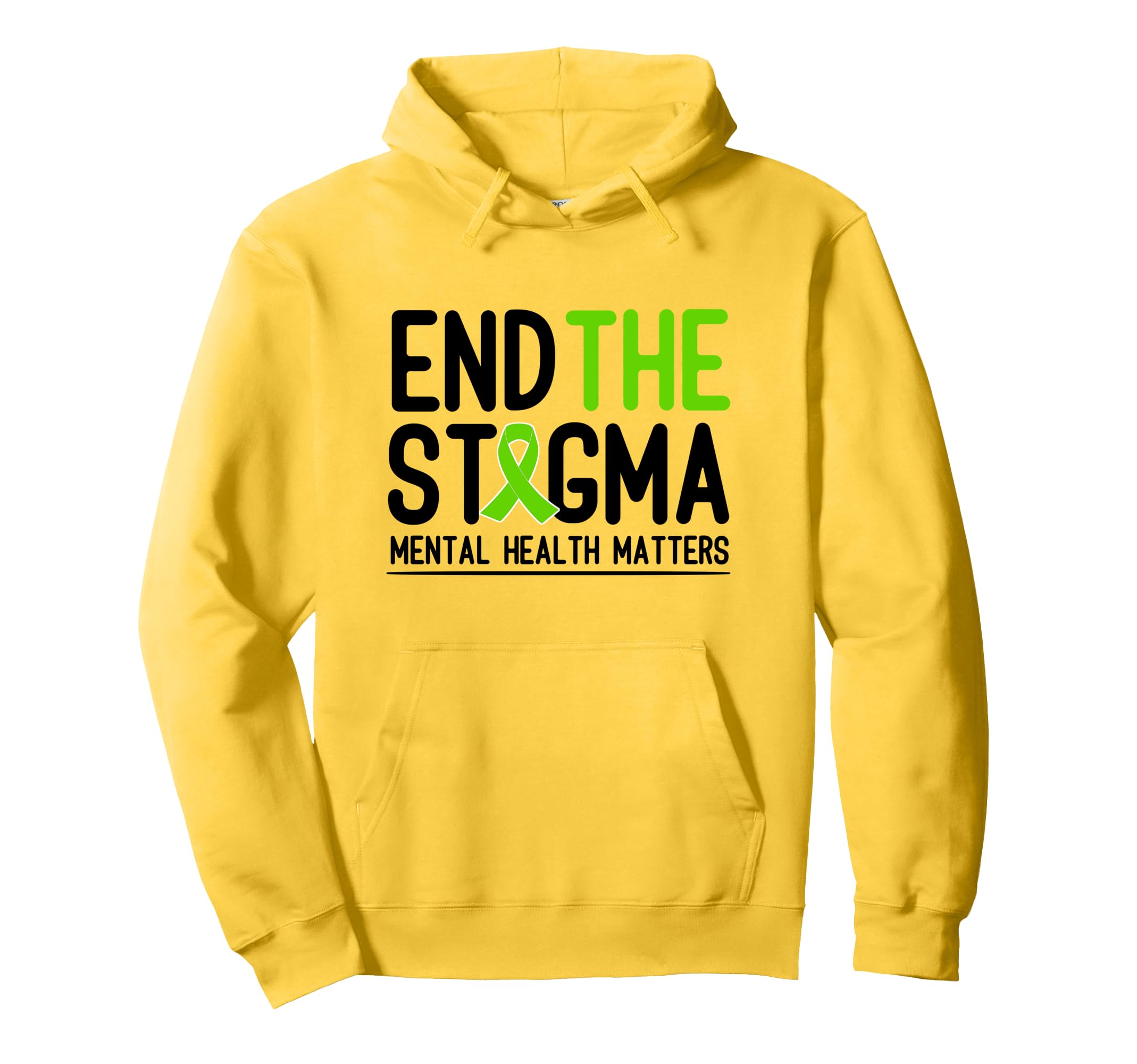 Mental Health Awareness End Stigma Hoodie - Aesthetic Graphic Unisex - T-Shirt, Sweatshirt, Hoodie