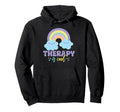 Therapy Is Mental Health Awareness Hoodie - Unique Graphic Men Women - T-Shirt, Sweatshirt, Hoodie