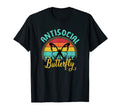 Antisocial Butterfly Funny Sunset T-Shirt - Fun Novelty Design for Adults - T-Shirt, Sweatshirt, Hoodie