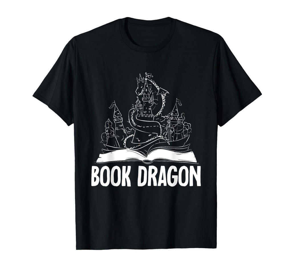 Reading Dragon Shirts Magical Book T-Shirt - Casual Everyday Wear Unisex - T-Shirt, Sweatshirt, Hoodie