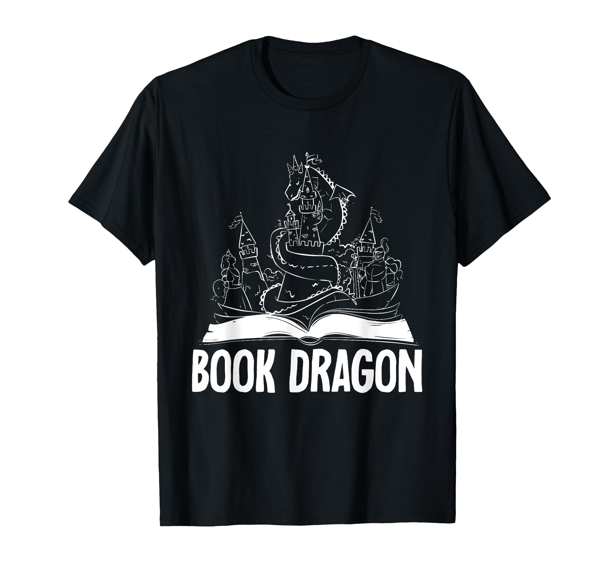 Reading Dragon Shirts Magical Book T-Shirt - Casual Everyday Wear Unisex - T-Shirt, Sweatshirt, Hoodie