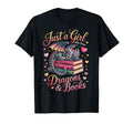 Just Who Loves Dragons And Books Dragon T-Shirt - Unique Graphic Unisex - T-Shirt, Sweatshirt, Hoodie