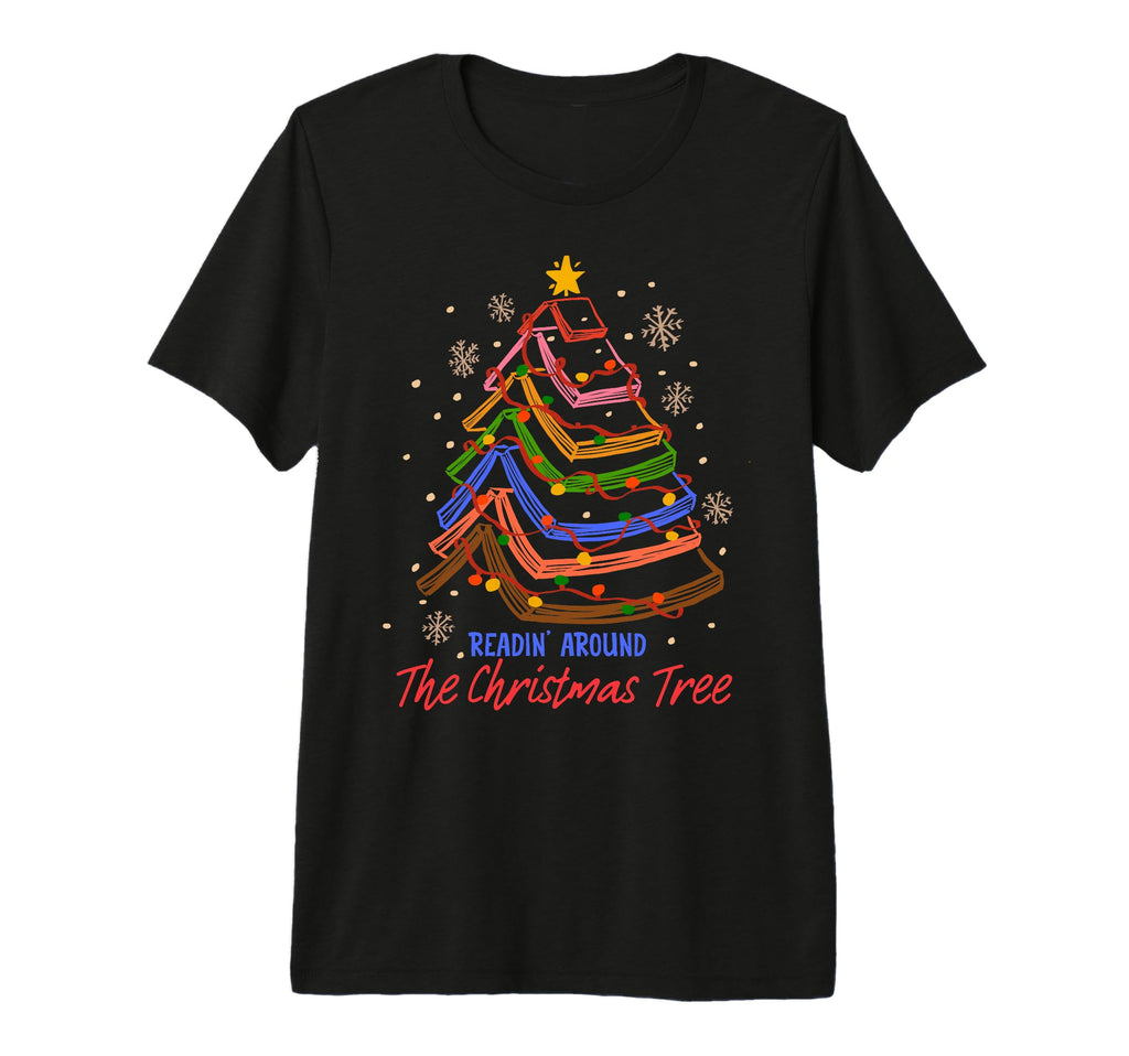 Book Lover Reading Around Tree Tri Blend T-Shirt - Streetwear Style Unisex - T-Shirt, Sweatshirt, Hoodie