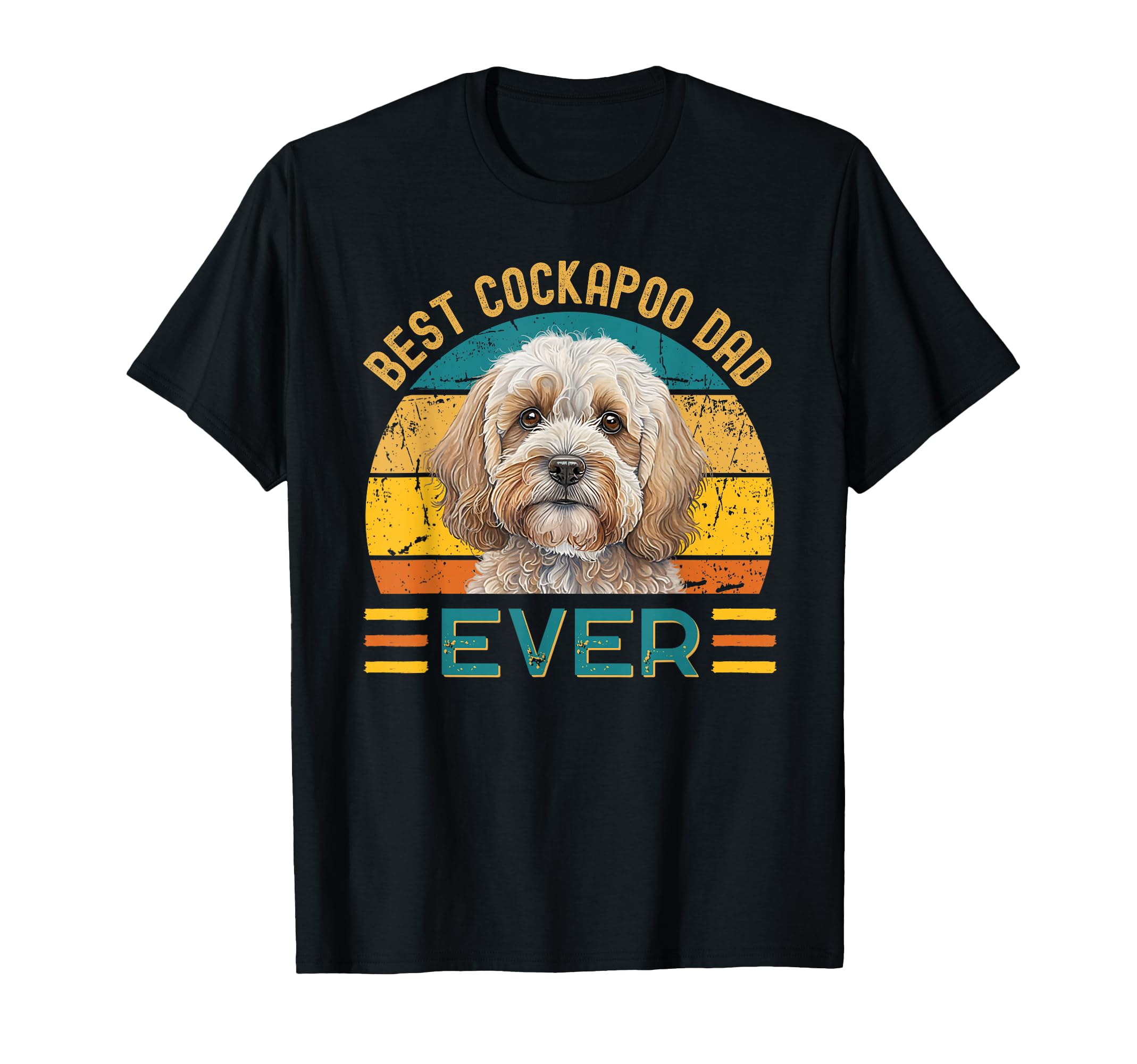 Best Cockapoo Dad Ever Dog Lover T-Shirt - Minimalist Print Men Women - T-Shirt, Sweatshirt, Hoodie