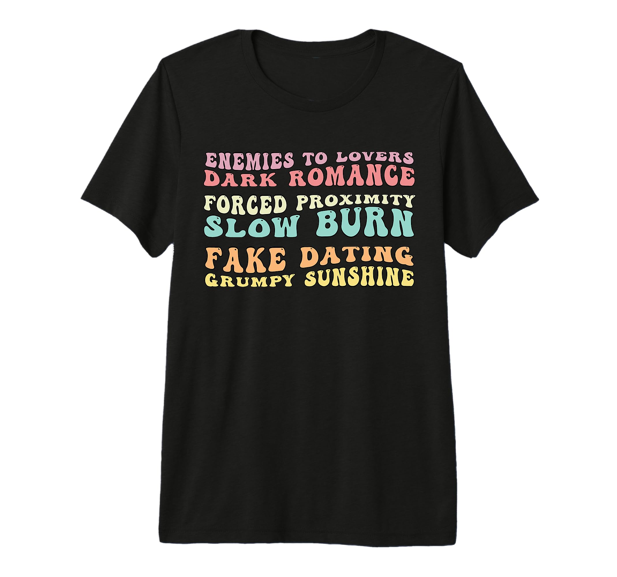 Bookish Romance Tropes Book Club T-Shirt - Fun Novelty Design Unisex - T-Shirt, Sweatshirt, Hoodie