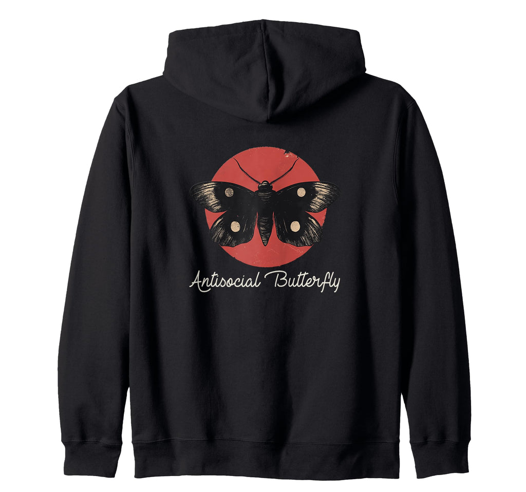 Antisocial Butterfly Gift Sweatshirt - Graphic Print for Adults - T-Shirt, Sweatshirt, Hoodie