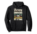 Mental Health And Wellbeing Go To Therapy Hoodie - Unique Graphic Unisex - T-Shirt, Sweatshirt, Hoodie