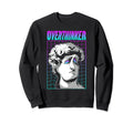 Overthinker Greek Statue Vaporwave Sweatshirt - Minimalist Print Men Women - T-Shirt, Sweatshirt, Hoodie